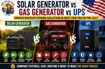 Solar Generator Vs Gas Generator Vs UPS | Comparison Guide