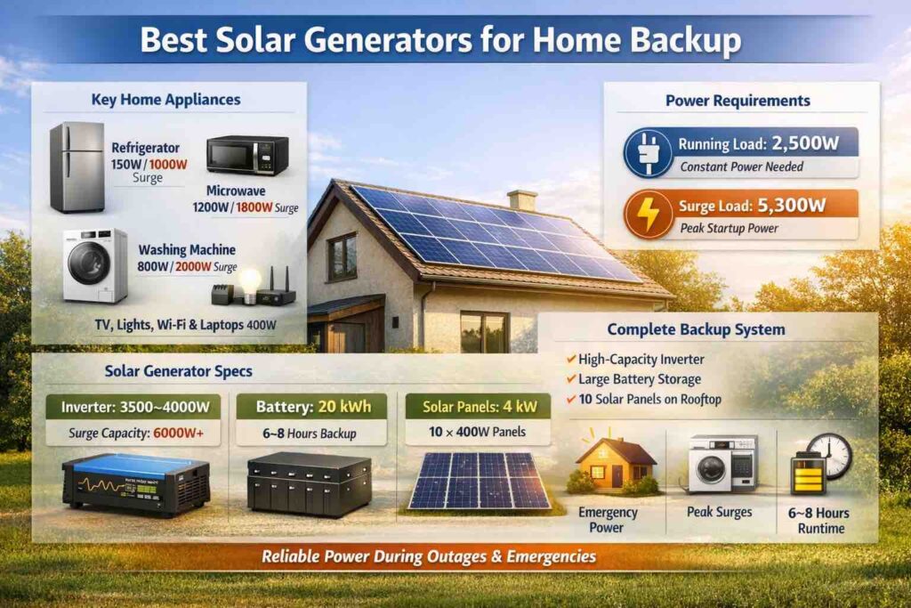 Best Solar Generator for Home Backup