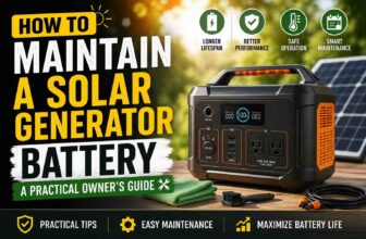 Solar generator Battery maintenance