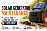 Solar Generator Maintenance: The Complete Guide